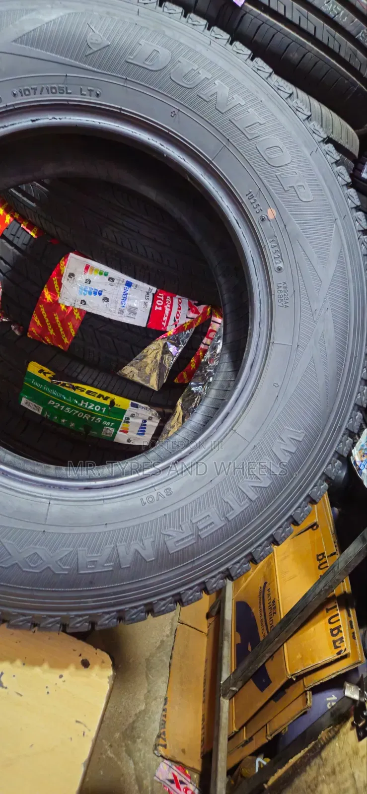 195 80 R15 Dunlop All Seasons Tires and Very Strong in All Ways.
