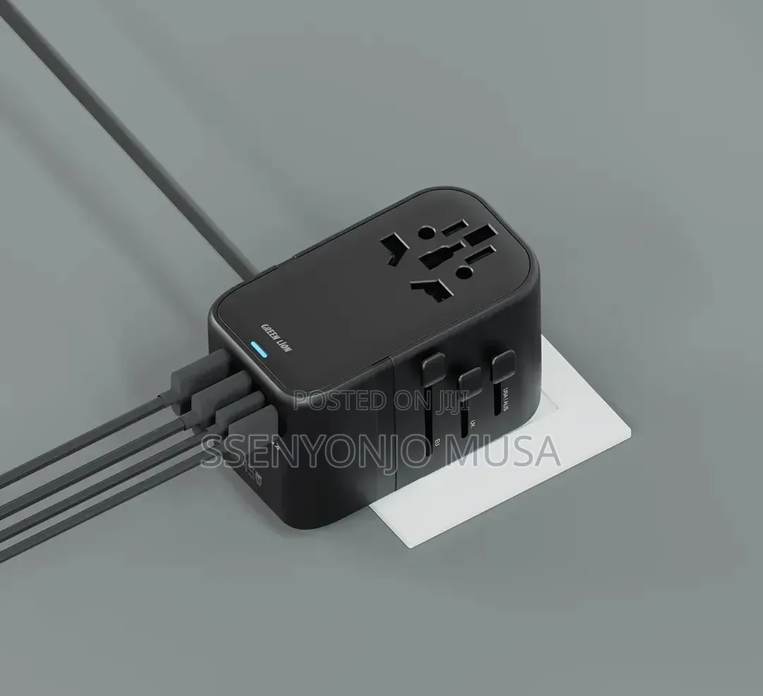 Green Lion Companion 45 Universal Travel Adapter With Pd 45w Fast-
