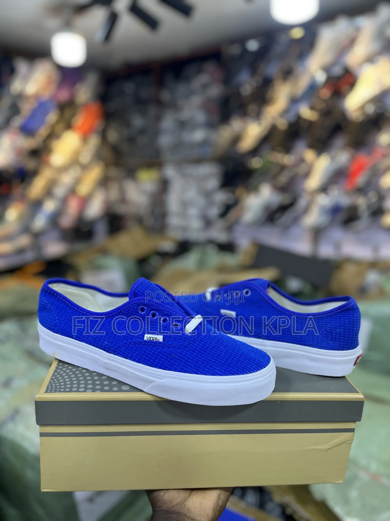 Vans Double Sole Triple Blue Corduroy Sneakers – Original Off the Wall