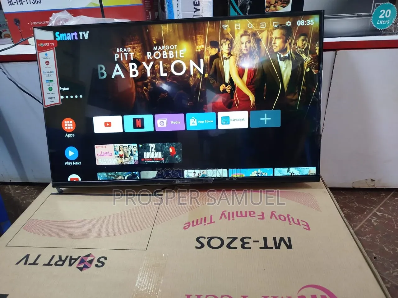 Brand New Mitech 32 Inches Frameless Smart Flat Screen