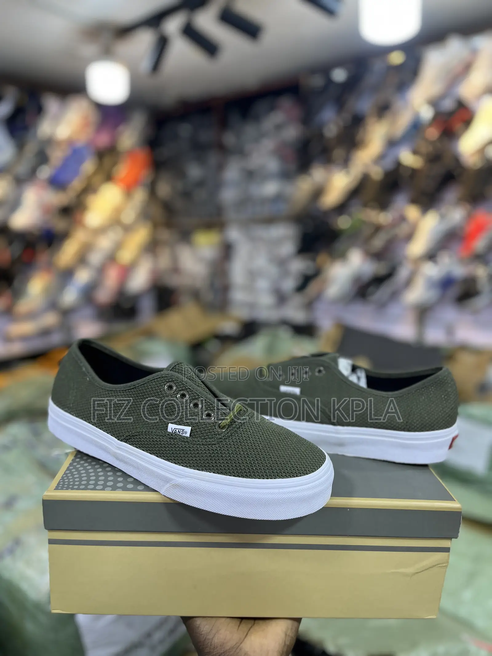 Vans Authentic Olive Canvas – Premium Casual Sneakers