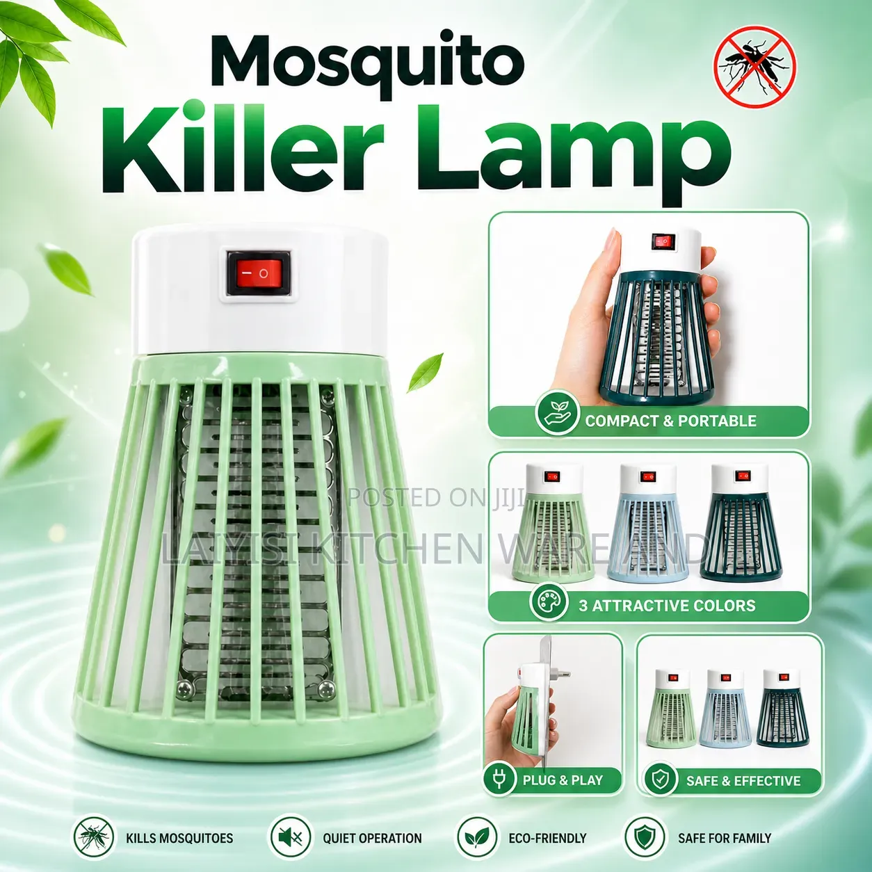 Mosquito Killer Lamp Safe Insect Trap for Mosquitoes, Flies and Moths