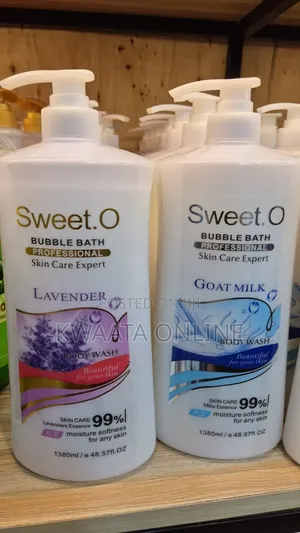 1.38l Sweet. O Bubble Bath Shower Gel Skin Care Organic Body Wash