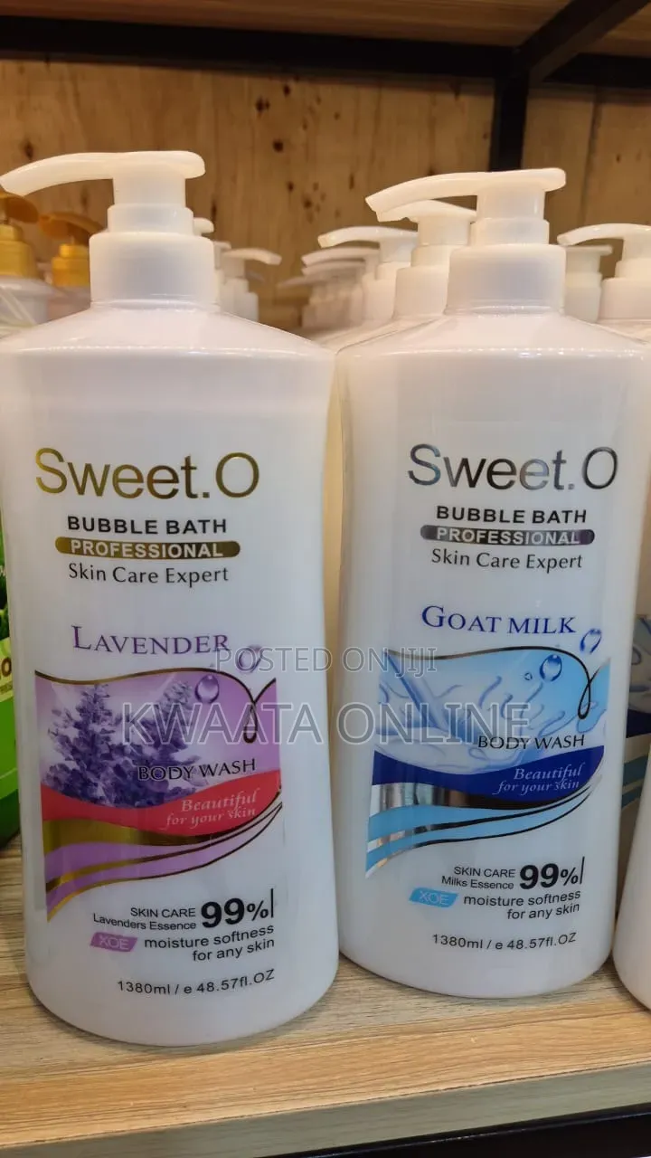 1.38l Sweet. O Bubble Bath Shower Gel Skin Care Organic Body Wash