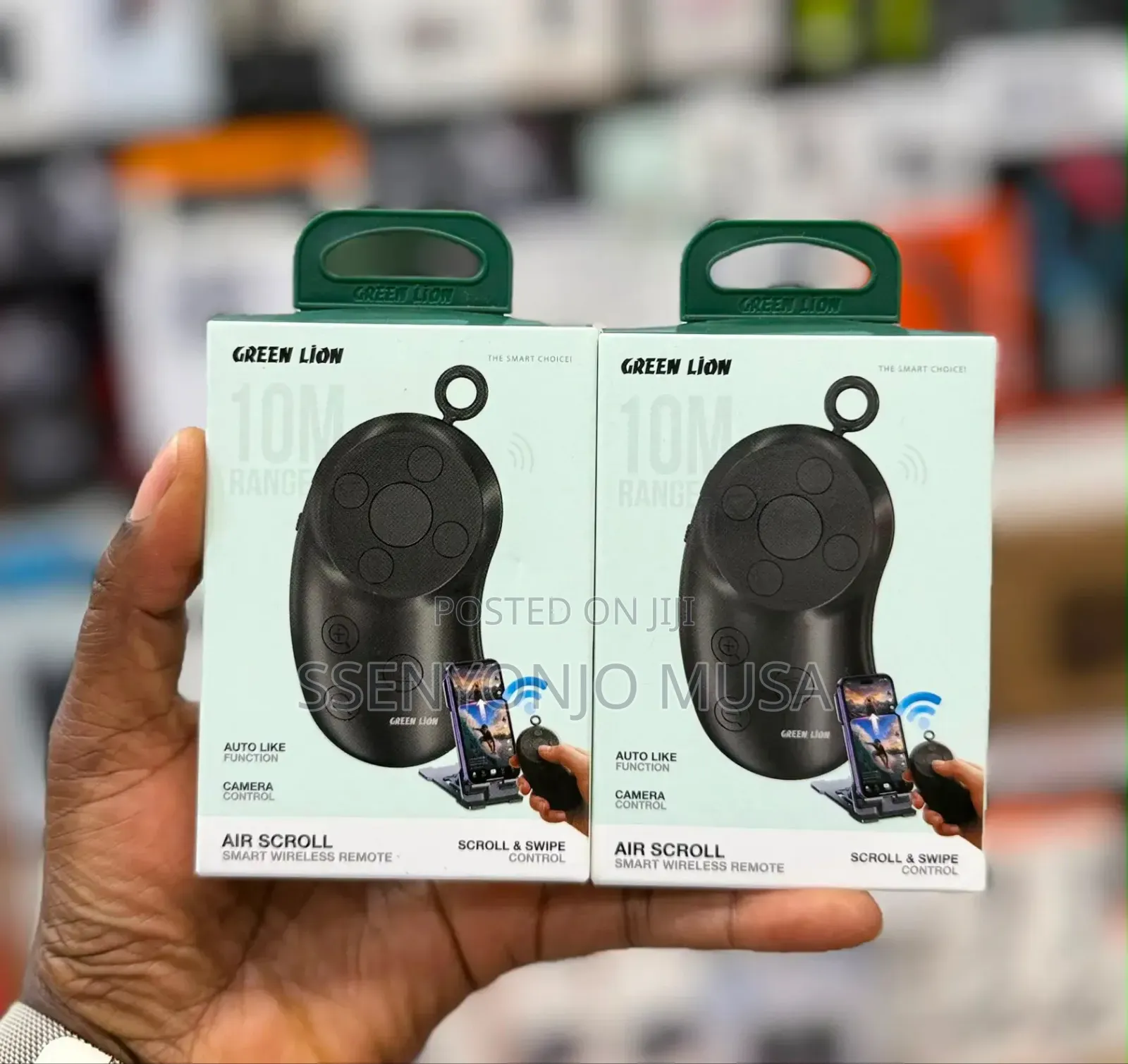 Green Lion Air Scroll Smart Wireless Remote – Black
