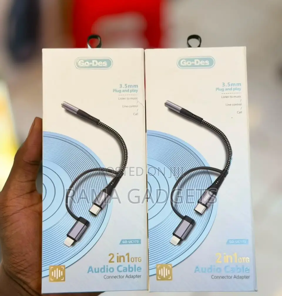 Go-Des Gd-Uc173 2-in-1 Audio Cable