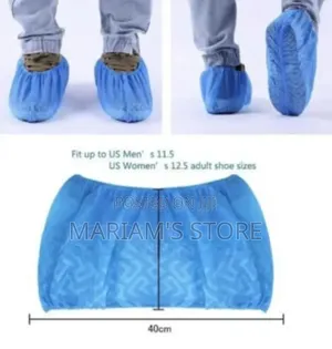 Disposable Shoe Covers With a Flexible Size Measuring 40x17 Cm.