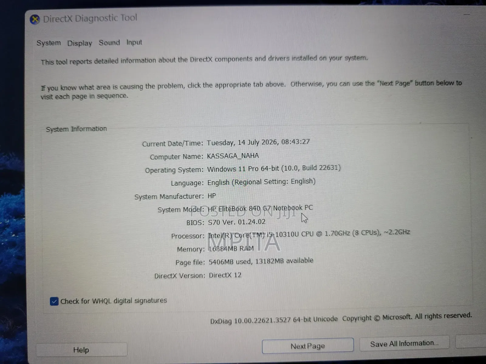 Laptop HP EliteBook 840 G7 16GB Intel Core i5 SSD 512GB