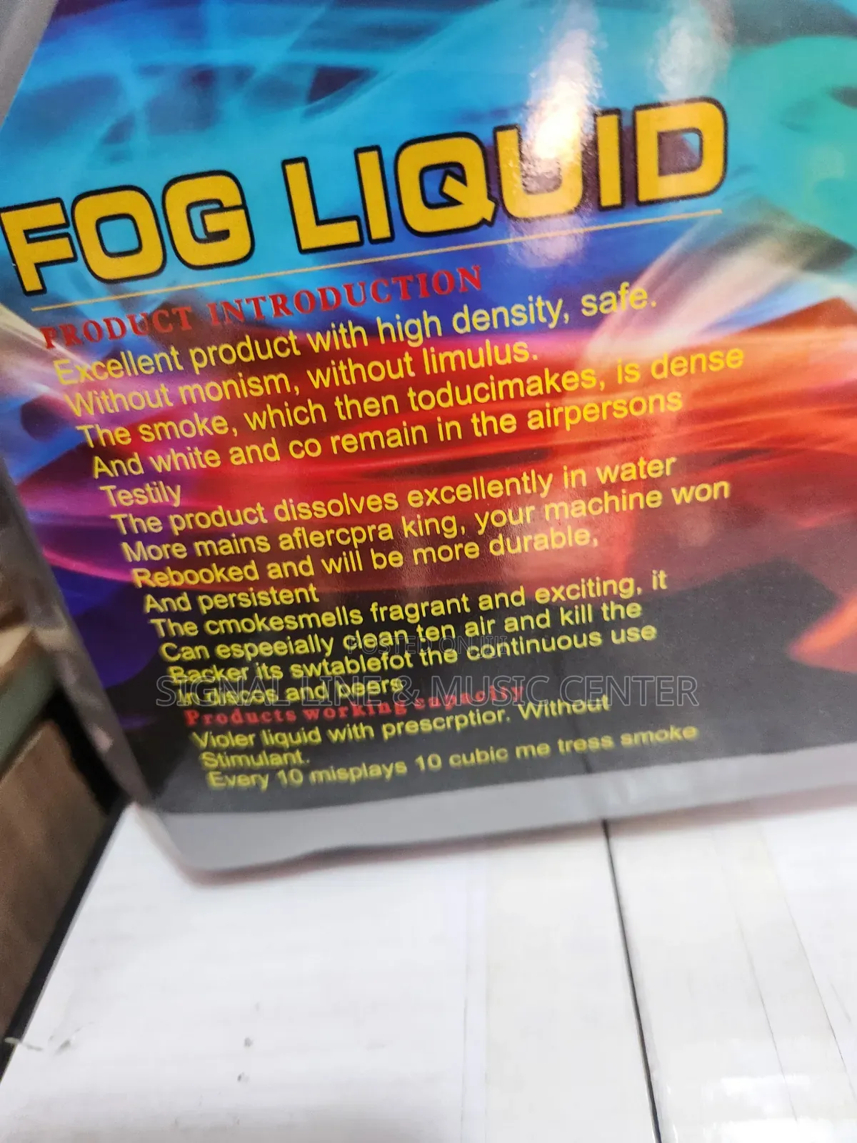 Fog Liquid for Fog Machine or Fog Water