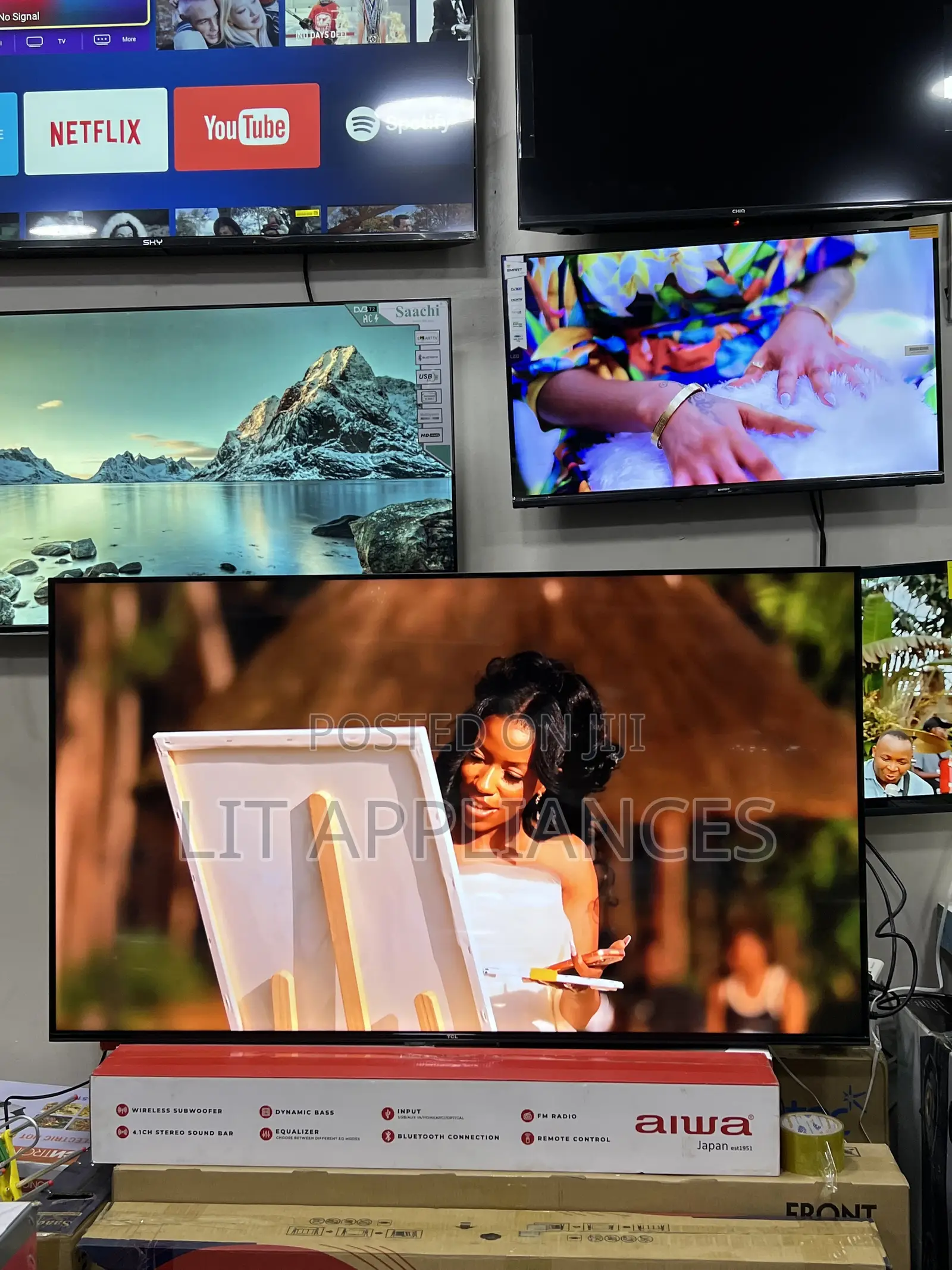 TCL 65inch Android Tv , Uhd Brand New With 3years Warranty,