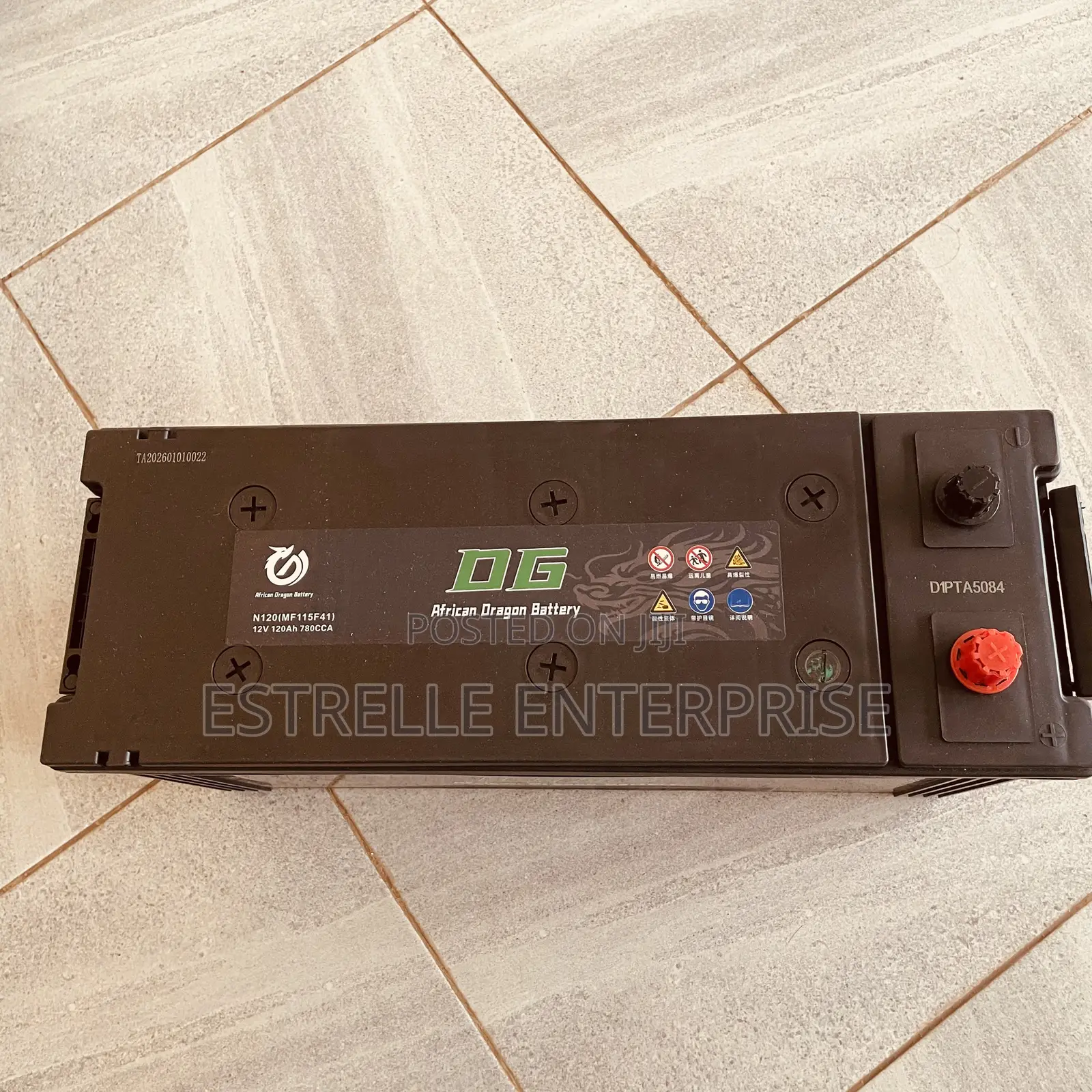 N120 120ah Maintenance Free Car Battery Dg African Dragon