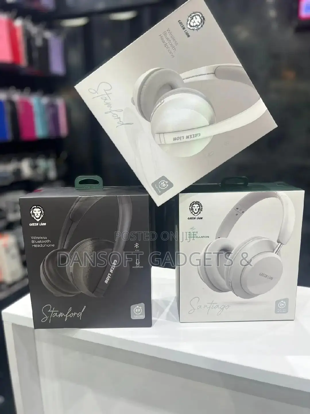 Green Lion Stanford Santiago Wireless Over-Ear Headphones – Anc