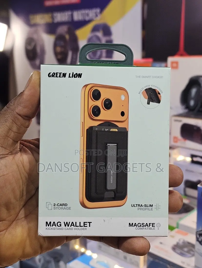 Green Lion Mag Wallet Kickstand Card Holder