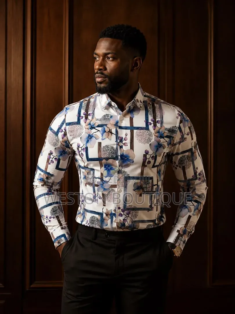 Long Sleeve Floral Men's Original Rubber Shirts