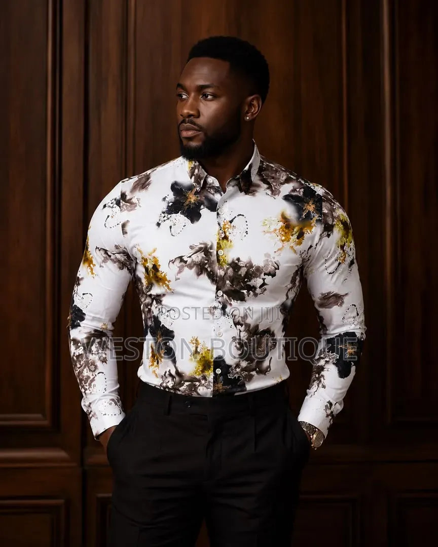Long Sleeve Floral Men's Original Rubber Shirts