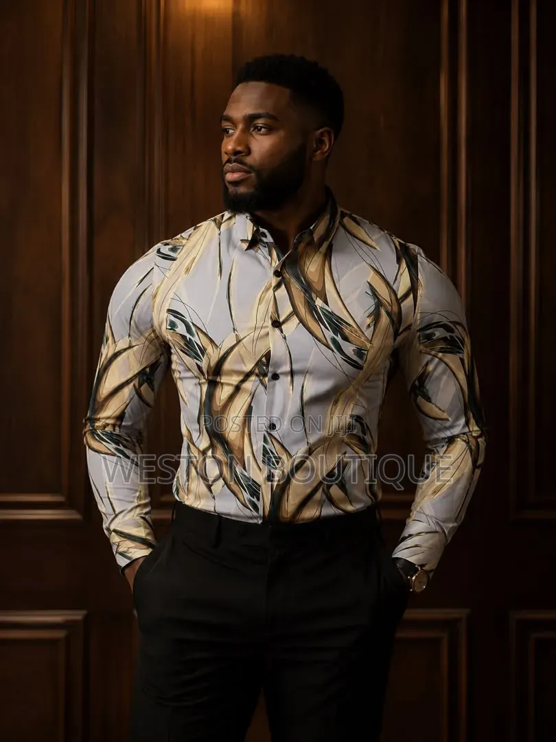 Long Sleeve Floral Men's Original Rubber Shirts
