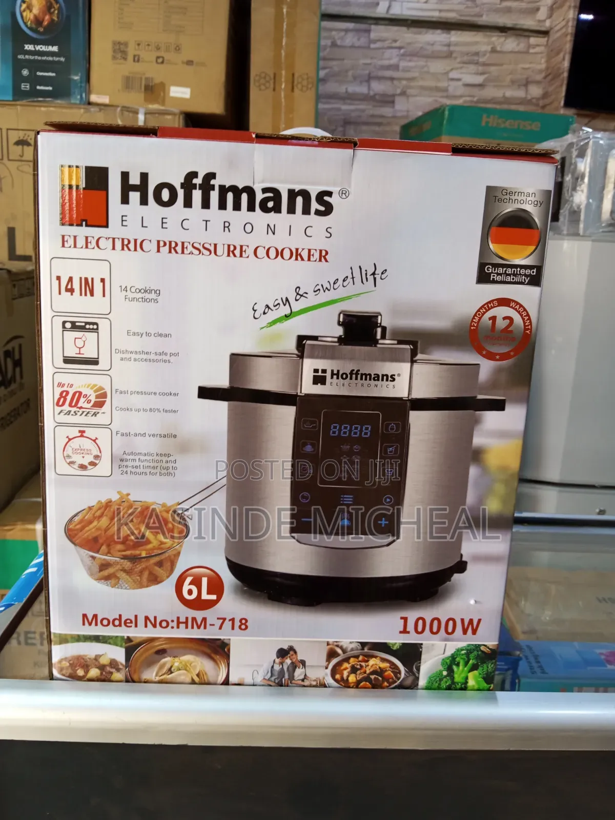 Hoffmans Pressure Cooker 6litres