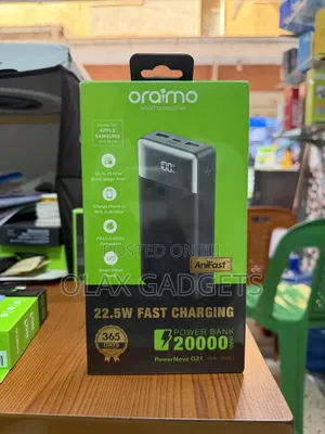 Oraimo PowerNova Q21 20000mah 22.5w Super Fast Charging Powerbank