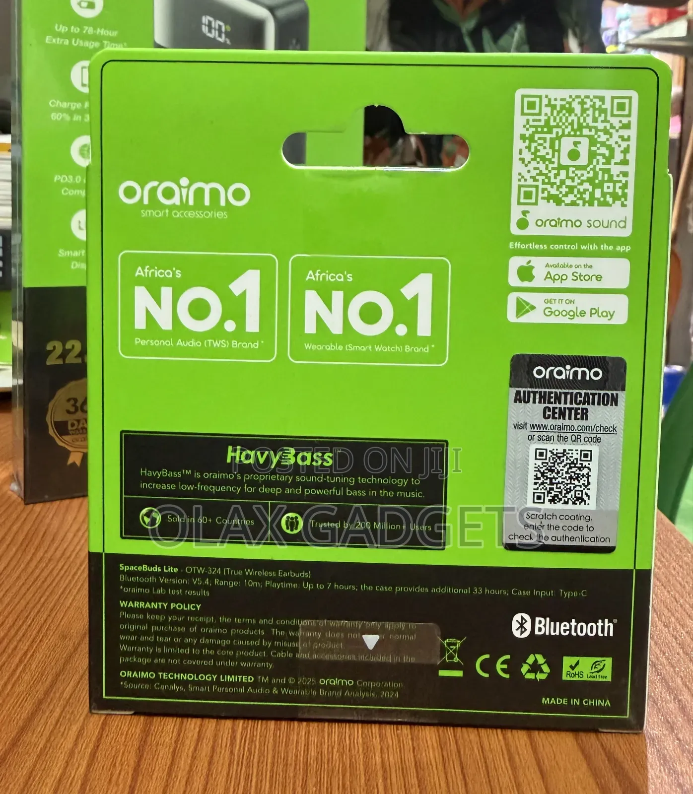 Oraimo SpaceBuds Lite OTW-324 Bluetooth Wireless Earbuds With Bass
