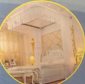 Wall Mount Mosquito Net Cream King Size