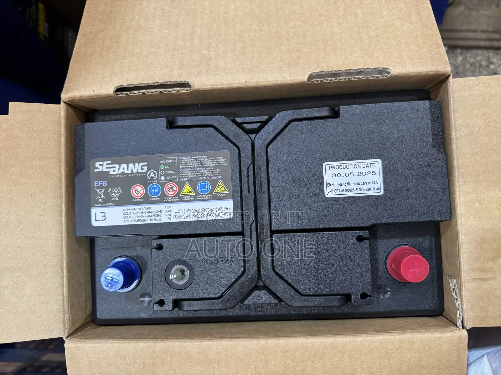 Din80 EFB Sebang Battery of Start-Stop Technology