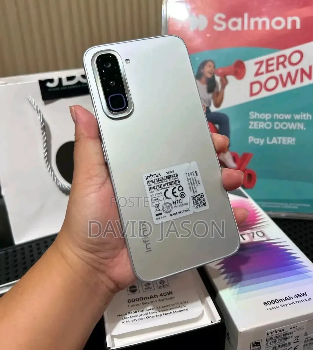 New Infinix Hot 70 256 GB Silver
