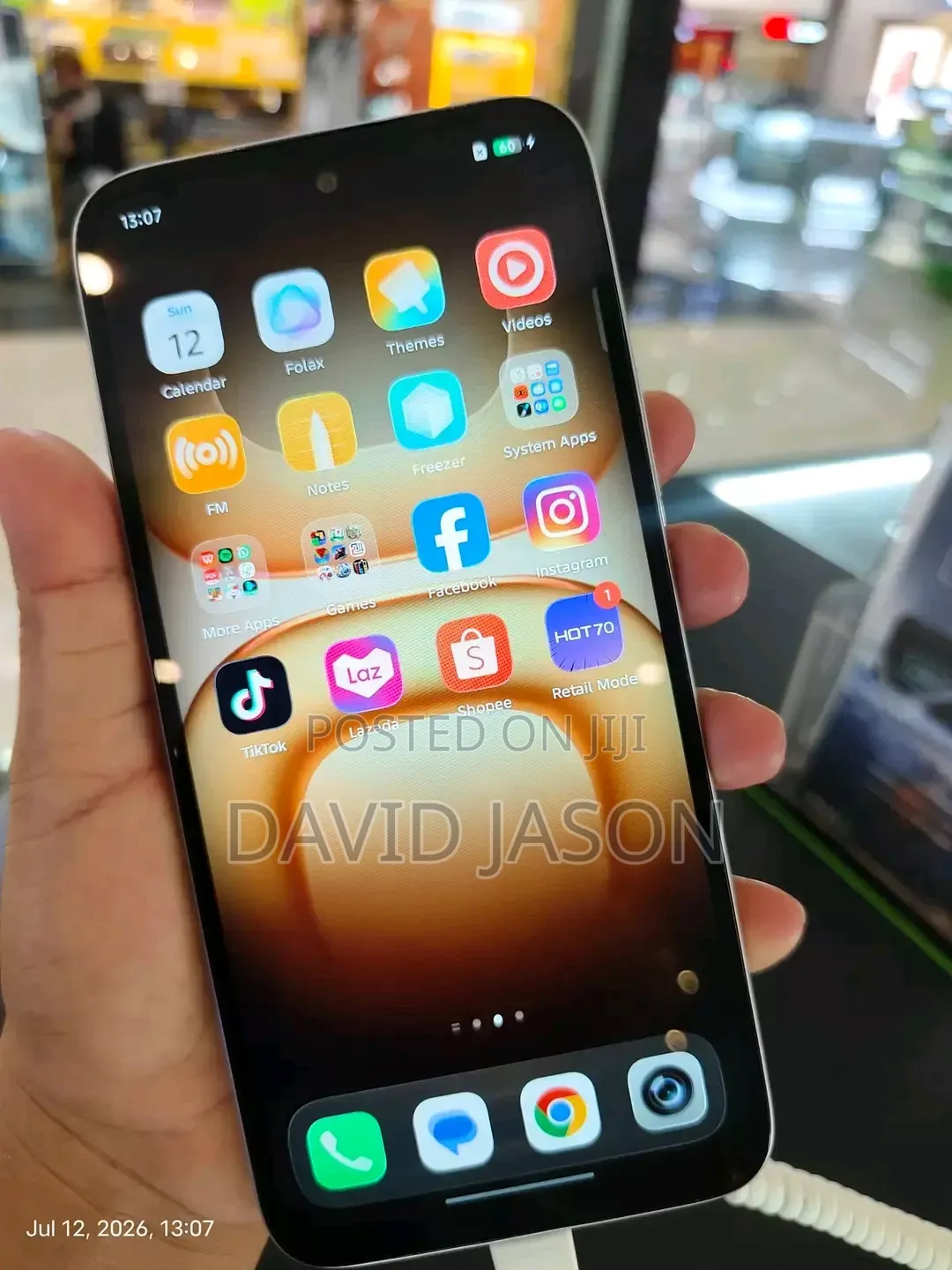 New Infinix Hot 70 256 GB Orange