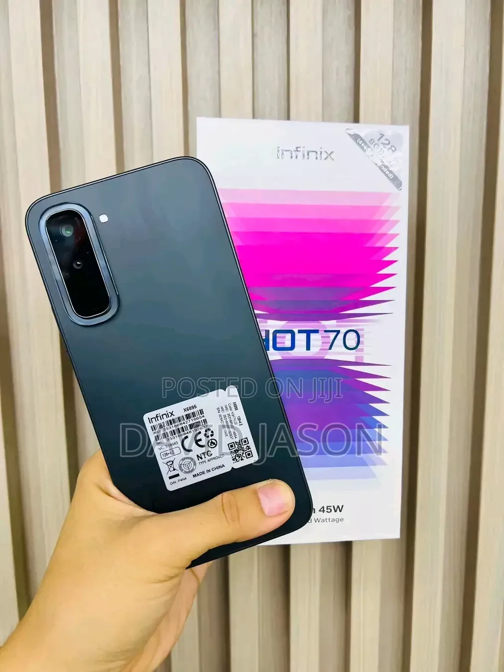 New Infinix Hot 70 256 GB Black