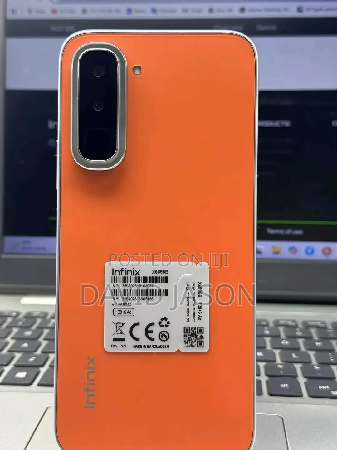 New Infinix Hot 70 256 GB Orange