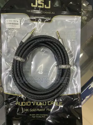 Audio Cable Aux Cable 3m Braided Male to Male Stereo Auxiliary