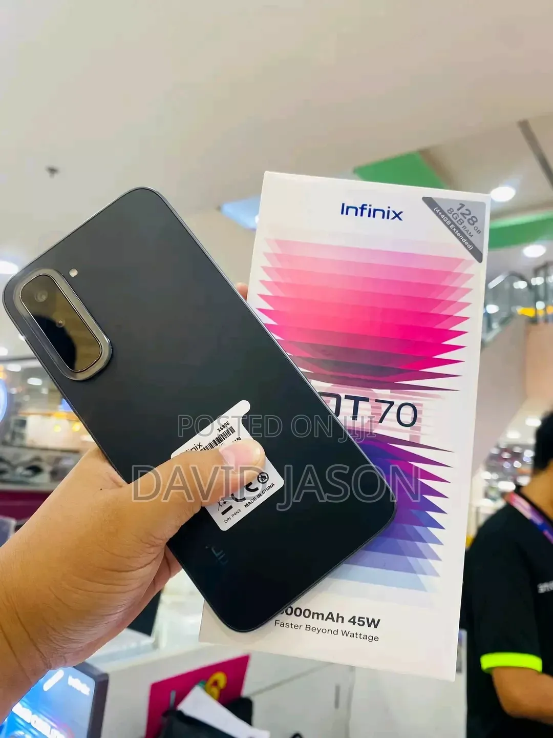 New Infinix Hot 70 256 GB Black