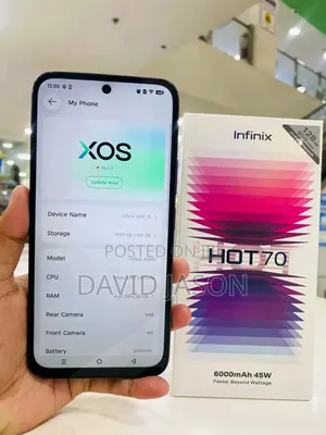 New Infinix Hot 70 256 GB Black