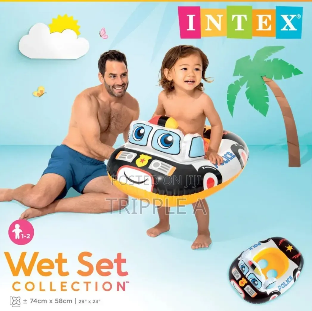 Intex Inflatable Cute Lil Police Cruiser Floater