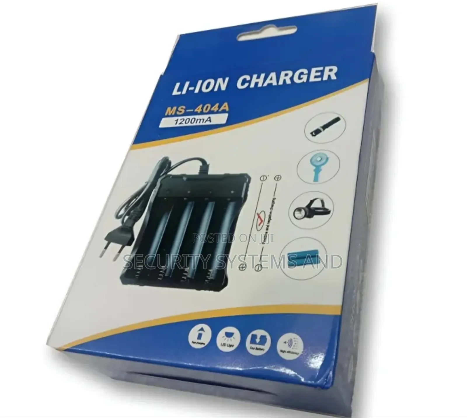 Battery Charger Li-Ion Battery MS-404A For 3.7v Batteries 18650 Batts