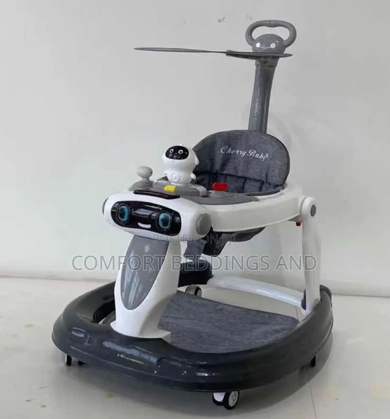 Cherry Musical Baby Walker Black