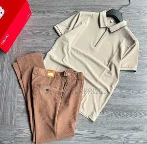 T-Shirt and Beltless Pants