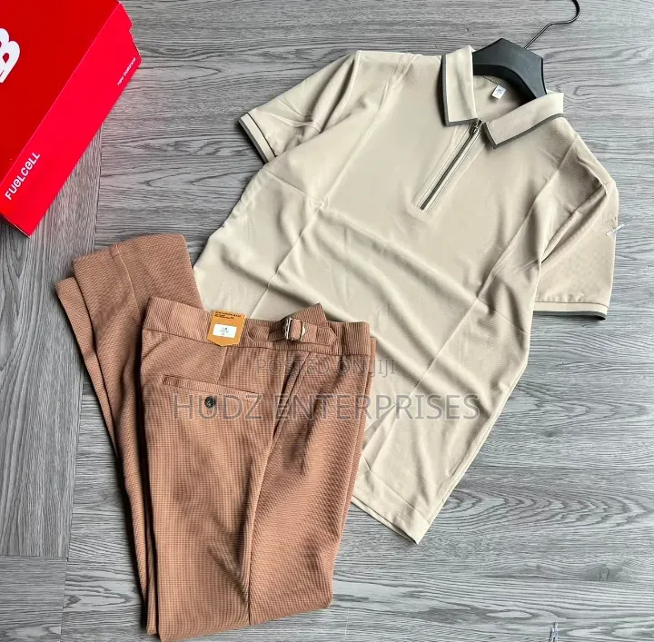 T-Shirt and Beltless Pants