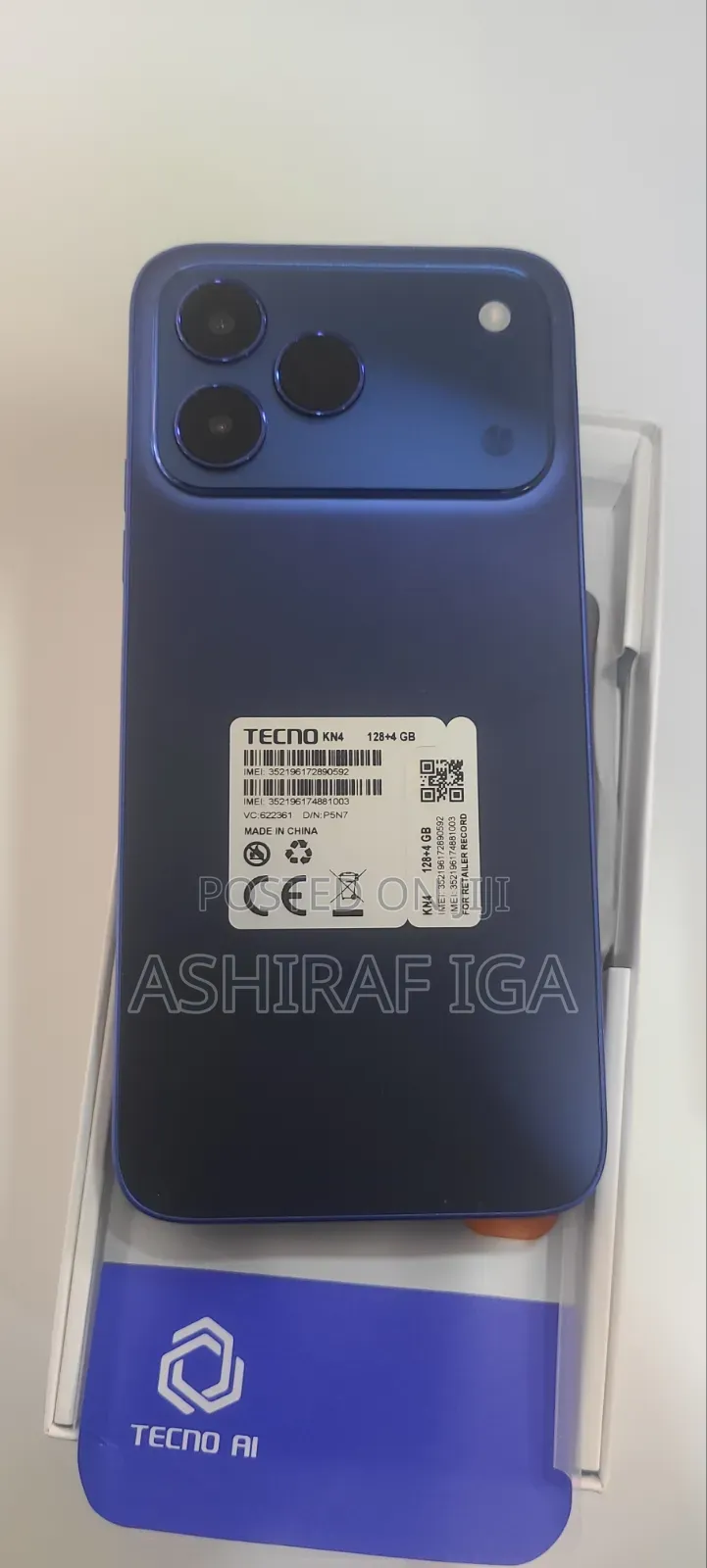 New Tecno Spark 50 128 GB Blue