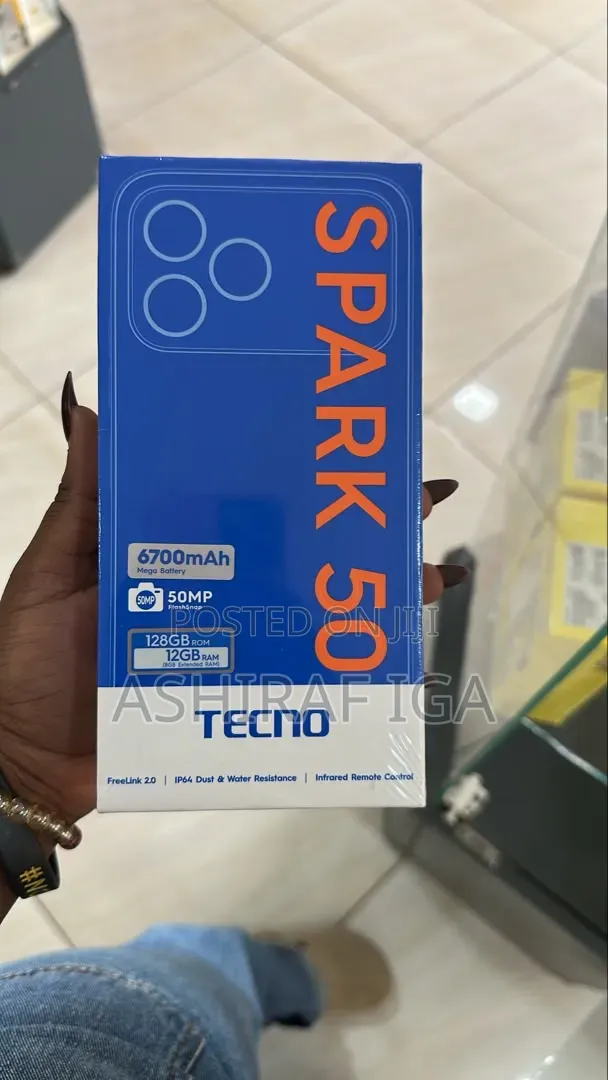 New Tecno Spark 50 128 GB Blue