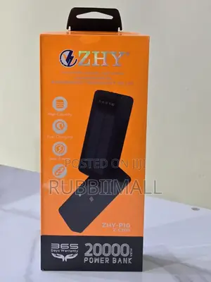 ZHY 20,000mah Power Bank With Cables