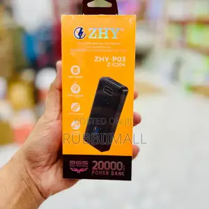 ZHY 20,000mah Power Bank With Cables