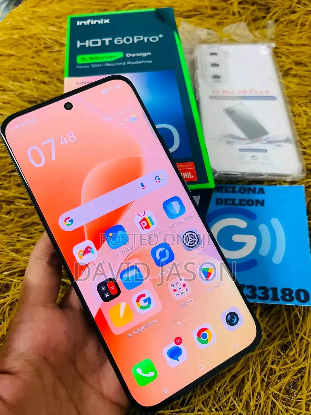 New Infinix Hot 60 Pro+ 256 GB Black