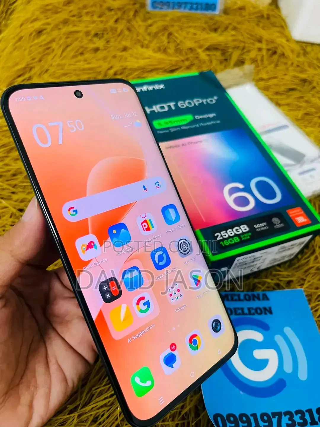 New Infinix Hot 60 Pro+ 256 GB Black