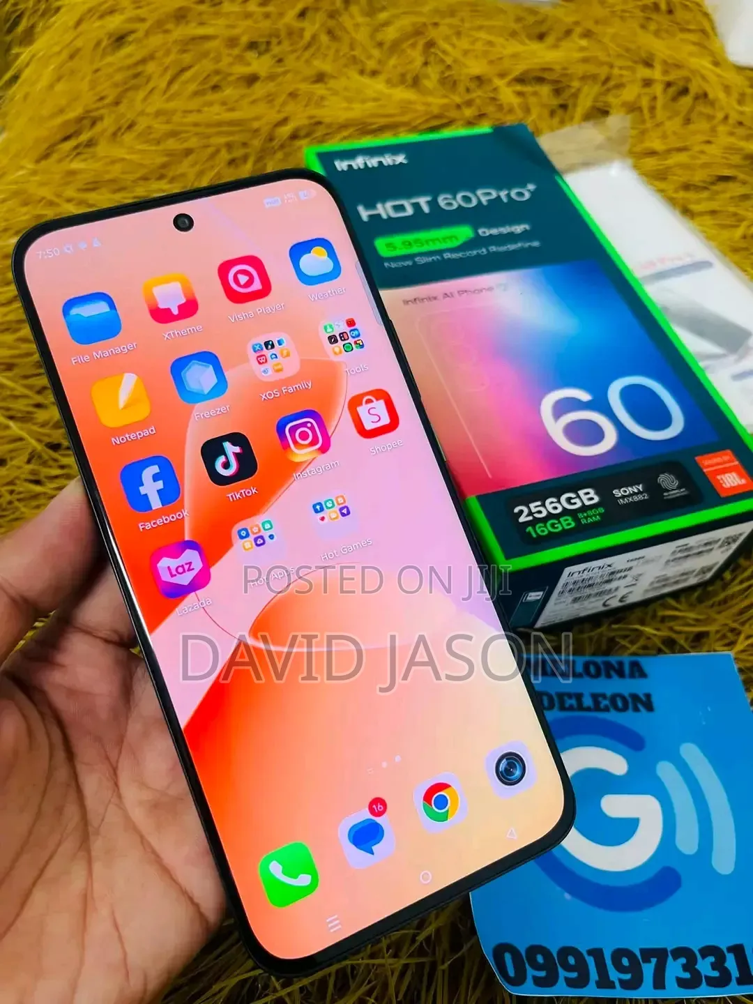 New Infinix Hot 60 Pro+ 256 GB Black