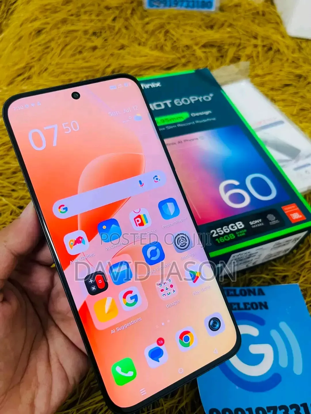 New Infinix Hot 60 Pro+ 256 GB Black