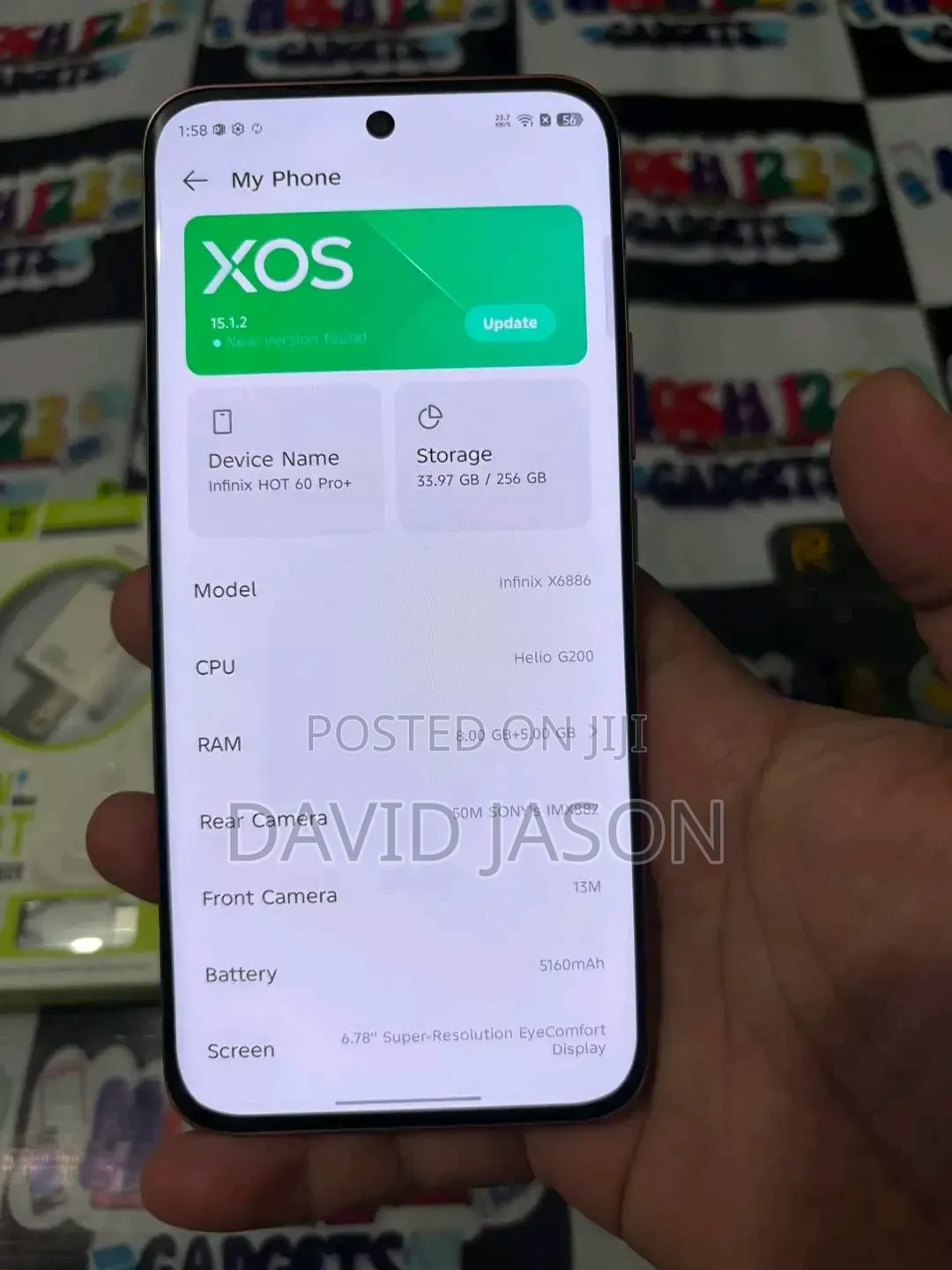 New Infinix Hot 60 Pro+ 256 GB Pink