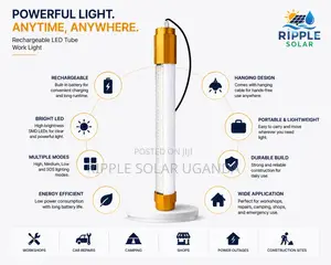 400W Solar LED Tube Light 560mm With Remote Waterproof Lamp