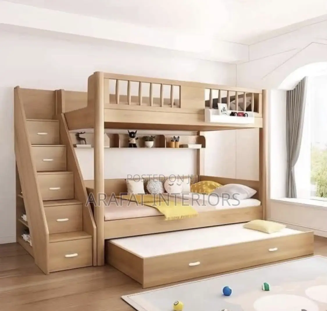 Beautiful Modern Bunk Bed Perfect for Kids' Rooms or Siblings
