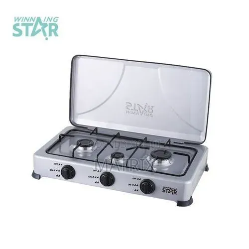 Winningstar 3 Burner Gas Stove Cooker Plate With Automatic Ignition