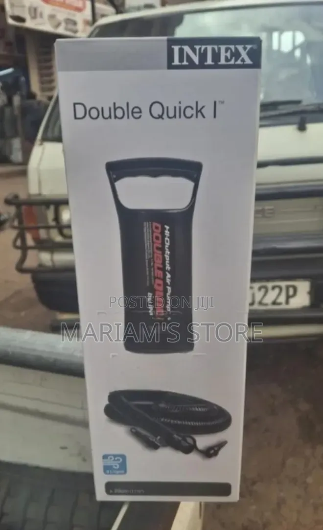 Intex Double Quick I Manual Hand Pump Used for Inflating Air Beds, .